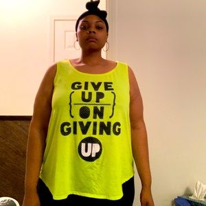 Motivational workout tank